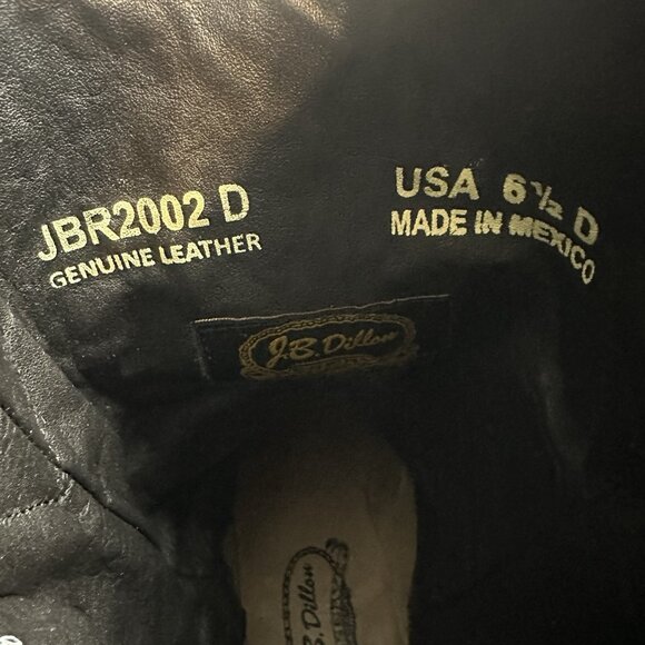 JB Dillon Reserve Men Size 6.5D Brown Leather Western Cowboy Boots JBR2002 W Box - Picture 11 of 11